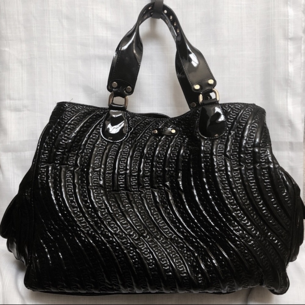 France ABACO Black Patent Weekender